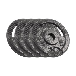 ZESTAW OBCIĄŻEŃ ŻELIWNYCH 4x2.5KG, OTWÓR 31MM, TALERZ Z UCHWYTAMI, REBEL ACTIVE