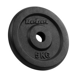 ZESTAW OBCIĄŻEŃ ŻELIWNYCH 4x5KG, OTWÓR 31MM, TALERZ KLASYCZNY, REBEL ACTIVE
