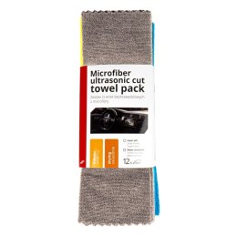 ZESTAW ŚCIERECZEK Z MIKROFIBRY MIĘKKIE RĘCZNIKI 12 SZT. 35x35 CM 250G AMIO-03971