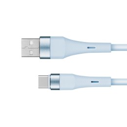KABEL USB - USB TY PU C 1 M SILIKONOWY NIEBIESKI KRUGER&MATZ BASIC