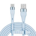KABEL USB - USB TY PU C 1 M SILIKONOWY NIEBIESKI KRUGER&MATZ BASIC