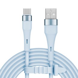 KABEL USB - USB TY PU C 1 M SILIKONOWY NIEBIESKI KRUGER&MATZ BASIC