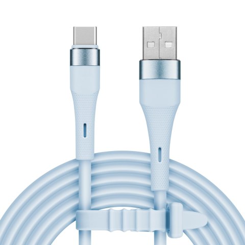 KABEL USB - USB TY PU C 1 M SILIKONOWY NIEBIESKI KRUGER&MATZ BASIC KABEL USB - USB TY PU C 1 M SILIKONOWY NIEBIESKI KRUGER&MATZ BASIC