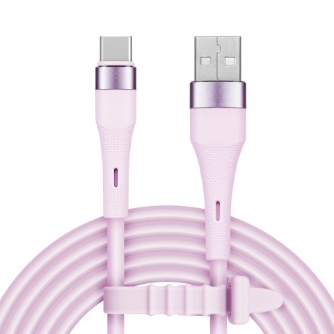 KABEL USB - USB TY PU C 1 M SILIKONOWY RÓŻOWY KRUGER&MATZ BASIC KABEL USB - USB TY PU C 1 M SILIKONOWY RÓŻOWY KRUGER&MATZ BASIC