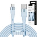 KABEL USB - MICROUSB 1 M SILIKONOWY NIEBIESKI KRUGER&MATZ BASIC