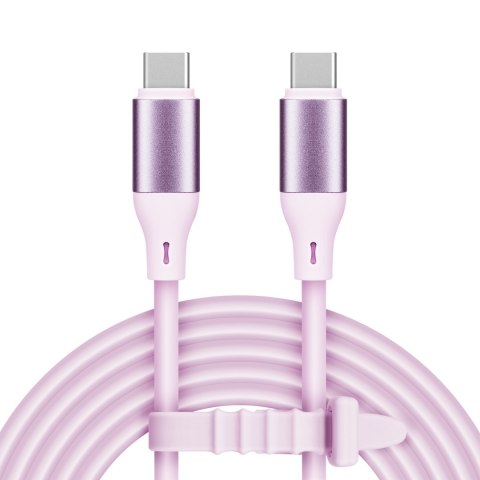 KABEL USB TY PU C - USB TY PU C 100 W 1 M SILIKONOWY RÓŻOWY KRUGER&MATZ BASIC KABEL USB TY PU C - USB TY PU C 100 W 1 M SILIKONOWY RÓŻOWY KRUGER&MATZ BASIC