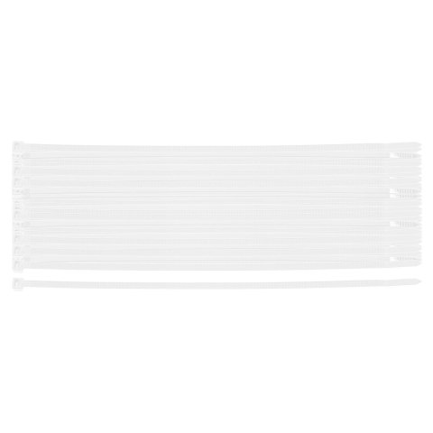 O PASKI ZACISKOWE EXTREME 4.8 × 200 MM, BIAŁE, 100 SZT.