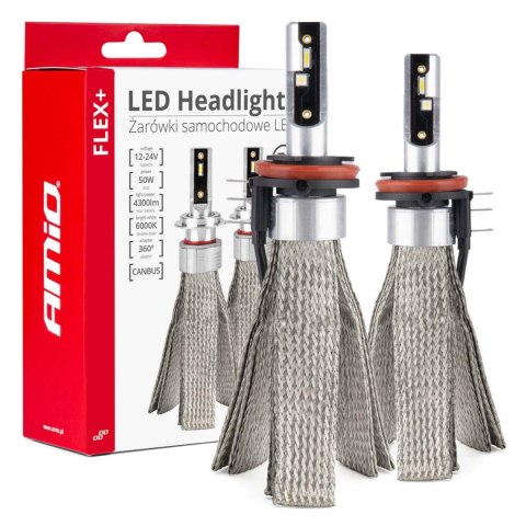 ŻARÓWKI SAMOCHODOWE LED SERIA FLEx+ H15 6000K 12V 24V CANBUS AMIO-03666 ŻARÓWKI SAMOCHODOWE LED SERIA FLEx+ H15 6000K 12V 24V CANBUS AMIO-03666