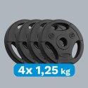 ZESTAW OBCIĄŻEŃ BITUMICZNYCH 4x1.25KG, OTWÓR 31MM, TALERZ Z UCHWYTAMI, REBEL ACTIVE