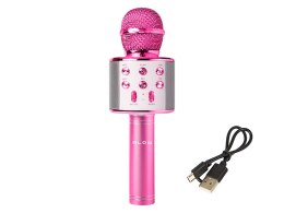 33-149# MIKROFON  PRM402 BLOW RÓŻOWY KARAOKE