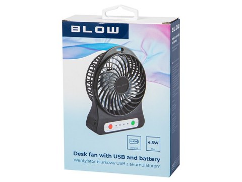 44-501# WENTYLATOR BIURKOWY 10CM USB+AKUMULATOR CZARNY 44-501# WENTYLATOR BIURKOWY 10CM USB+AKUMULATOR CZARNY