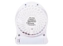 44-502# WENTYLATOR BIURKOWY 10CM USB+AKUMULATOR BIAŁY