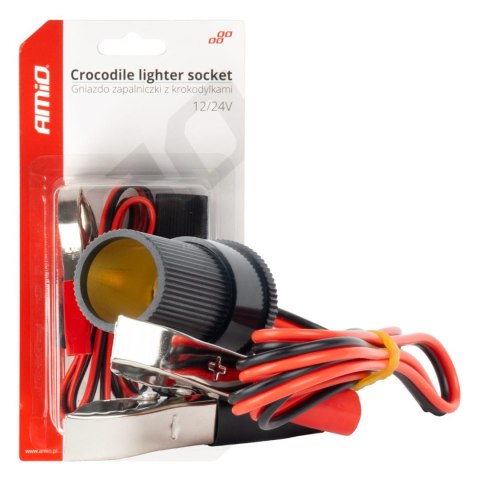 ADA PTER GNIAZDA ZA PALNICZKI Z WYJŚCIEM NA KROKODYLKI 12V 24V 100CM AMIO-03804 ADA PTER GNIAZDA ZA PALNICZKI Z WYJŚCIEM NA KROKODYLKI 12V 24V 100CM AMIO-03804