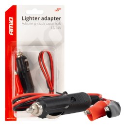 ADA PTER GNIAZDA ZA PALNICZKI Z WYJŚCIEM NA KROKODYLKI 12V 24V 60CM AMIO-03802