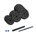HANTEL BITUMICZNY REGULOWANY Z ŁĄCZNIKIEM 1x20KG, REBEL ACTIVE