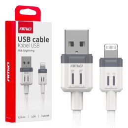 KABEL DO ŁADOWANIA USB-A - LIGHTNING I PHONE 3A 100CM FULLLINK AMIO-03907