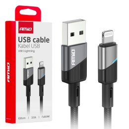 KABEL DO ŁADOWANIA USB-A - LIGHTNING I PHONE 3A 100CM FULLLINK AMIO-03925
