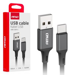 KABEL DO ŁADOWANIA USB-A - USB-C 2A 100CM FULLLINK AMIO-03899