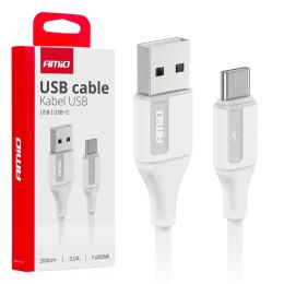 KABEL DO ŁADOWANIA USB-A - USB-C 3A 200CM FULLLINK AMIO-03918