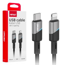 KABEL DO ŁADOWANIA USB-C - I PHONE LIGHTNING 20W 100CM AMIO-03928