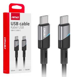 KABEL DO ŁADOWANIA USB-C - USB-C 60W 100CM FULLLINK AMIO-03926