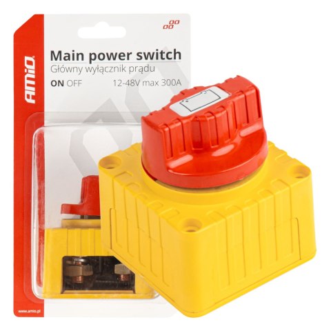 WYŁĄCZNIK ODŁĄCZNIK PRĄDU HEBEL AKUMULATORA 12V - 48V MAx 300A AMIO-03839 WYŁĄCZNIK ODŁĄCZNIK PRĄDU HEBEL AKUMULATORA 12V - 48V MAx 300A AMIO-03839