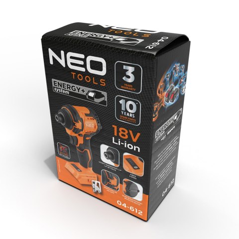 ZAKRĘTARKA UDAROWA BEZSZCZOTKOWA 18V, 300NM, HEx ??, COM PACT, ENERGY+, BEZ AKUMULATORA ZAKRĘTARKA UDAROWA BEZSZCZOTKOWA 18V, 300NM, HEx ??, COM PACT, ENERGY+, BEZ AKUMULATORA
