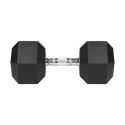 HANTEL ŻELIWNY GUMOWANY HEX 27,5 KG REBEL ACTIVE