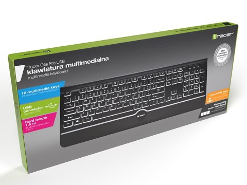 KLAWIATURA TRACER OFIS PRO USB (WHITE LIGHTENING) KLAWIATURA TRACER OFIS PRO USB (WHITE LIGHTENING)
