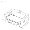 UCHWYT NA TABLET DO UCHWYTÓW VESA MACLEAN, UNIWERSALNY,  PASUJE DO TABLETÓW 4.7"-15", MC-991