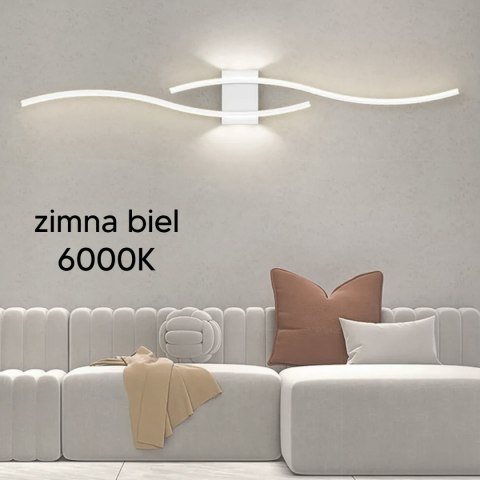 ZD150 LAM PA SCIENNA KINKIET BIAŁY 60CM ZIMNY BIAŁY ZD150 LAM PA SCIENNA KINKIET BIAŁY 60CM ZIMNY BIAŁY