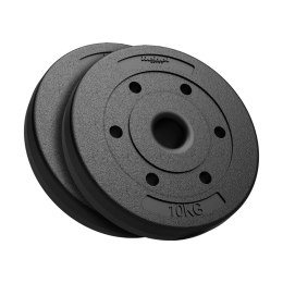 ZESTAW OBCIĄŻEŃ BITUMICZNYCH 2x10KG, OTWÓR 51MM - DO SZTANG OLIM PIJSKICH, REBEL ACTIVE