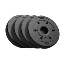 ZESTAW OBCIĄŻEŃ BITUMICZNYCH 4x5KG, OTWÓR 51MM - DO SZTANG OLIM PIJSKICH, REBEL ACTIVE