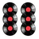 ZESTAW  PODKŁADEK NA STÓŁ OKRĄGŁYCH 6D - VINYL 