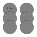 ZESTAW  PODKŁADEK NA STÓŁ OKRĄGŁYCH 6D - VINYL 