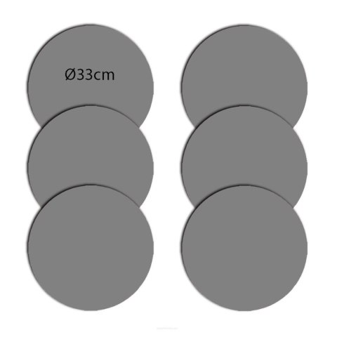 ZESTAW PODKŁADEK NA STÓŁ OKRĄGŁYCH 6D - VINYL ZESTAW PODKŁADEK NA STÓŁ OKRĄGŁYCH 6D - VINYL