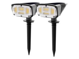 70-296# LAM PA SOLARNA LED WBIJANY REFLEKTOR SL-26 2SZT.