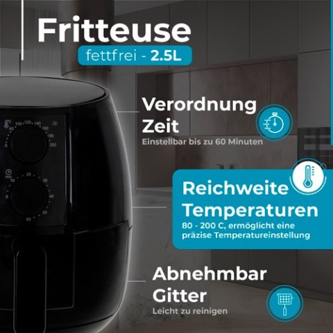AD 6312 FRYTKOWNICA BEZTŁUSZCZOWA 2,5 L - AIRFRYER AD 6312 FRYTKOWNICA BEZTŁUSZCZOWA 2,5 L - AIRFRYER