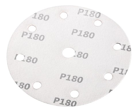 KRĄŻKI ŚCIERNE 150 MM, P180, 5 SZT., Z 9 OTWORAMI DO 04-721 KRĄŻKI ŚCIERNE 150 MM, P180, 5 SZT., Z 9 OTWORAMI DO 04-721
