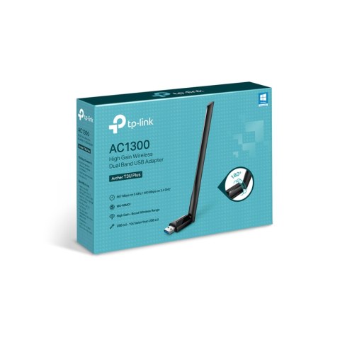 TP-LINK ARCHER T3U PLUS KARTA SIECIOWA USB 3.0 802.11 AC/N TP-LINK ARCHER T3U PLUS KARTA SIECIOWA USB 3.0 802.11 AC/N