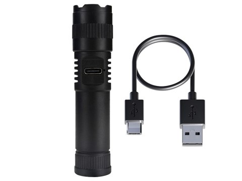 71-325# LATARKA RĘCZNA LED 2W USB-C 71-325# LATARKA RĘCZNA LED 2W USB-C