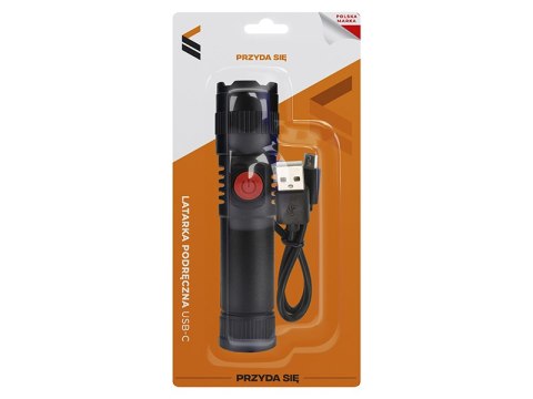 71-325# LATARKA RĘCZNA LED 2W USB-C 71-325# LATARKA RĘCZNA LED 2W USB-C