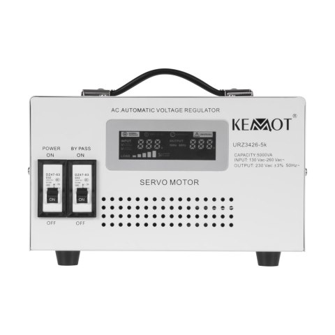 AUTOMATYCZNY STABILIZATOR NA PIĘCIA KEMOT MSER-5000 (5000 VA, SERWOMOTOR) AUTOMATYCZNY STABILIZATOR NA PIĘCIA KEMOT MSER-5000 (5000 VA, SERWOMOTOR)