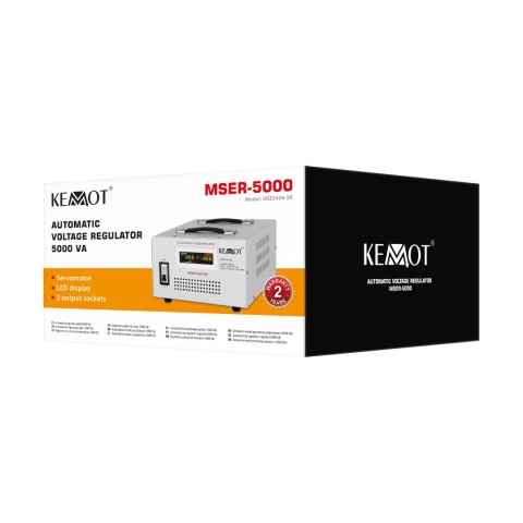 AUTOMATYCZNY STABILIZATOR NA PIĘCIA KEMOT MSER-5000 (5000 VA, SERWOMOTOR) AUTOMATYCZNY STABILIZATOR NA PIĘCIA KEMOT MSER-5000 (5000 VA, SERWOMOTOR)