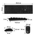 KLAWIATURA + MYSZ BEZ PRZEWODOWA COMBO NANORS, RS580