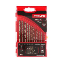 WIERTŁA DO METALU HSSCO DIN338 SZLIF.13SZT(1.5-6.5MM) PROLINE