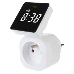WŁĄCZNIK CZASOWY - TIMER CYFROWY GREENBLUE, MAx. OBCIĄŻENIE 16A, IP20, GB610 E