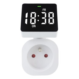WŁĄCZNIK CZASOWY - TIMER CYFROWY GREENBLUE, MAx. OBCIĄŻENIE 16A, IP20, GB610 E