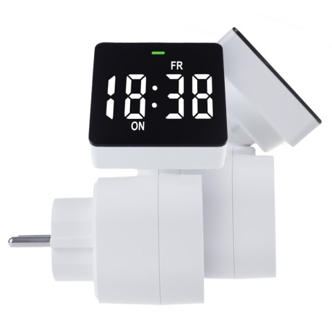 WŁĄCZNIK CZASOWY - TIMER CYFROWY GREENBLUE, MAx. OBCIĄŻENIE 16A, IP20, GB610 E WŁĄCZNIK CZASOWY - TIMER CYFROWY GREENBLUE, MAx. OBCIĄŻENIE 16A, IP20, GB610 E