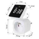 WŁĄCZNIK CZASOWY - TIMER CYFROWY GREENBLUE, MAx. OBCIĄŻENIE 16A, IP20, GB610 E